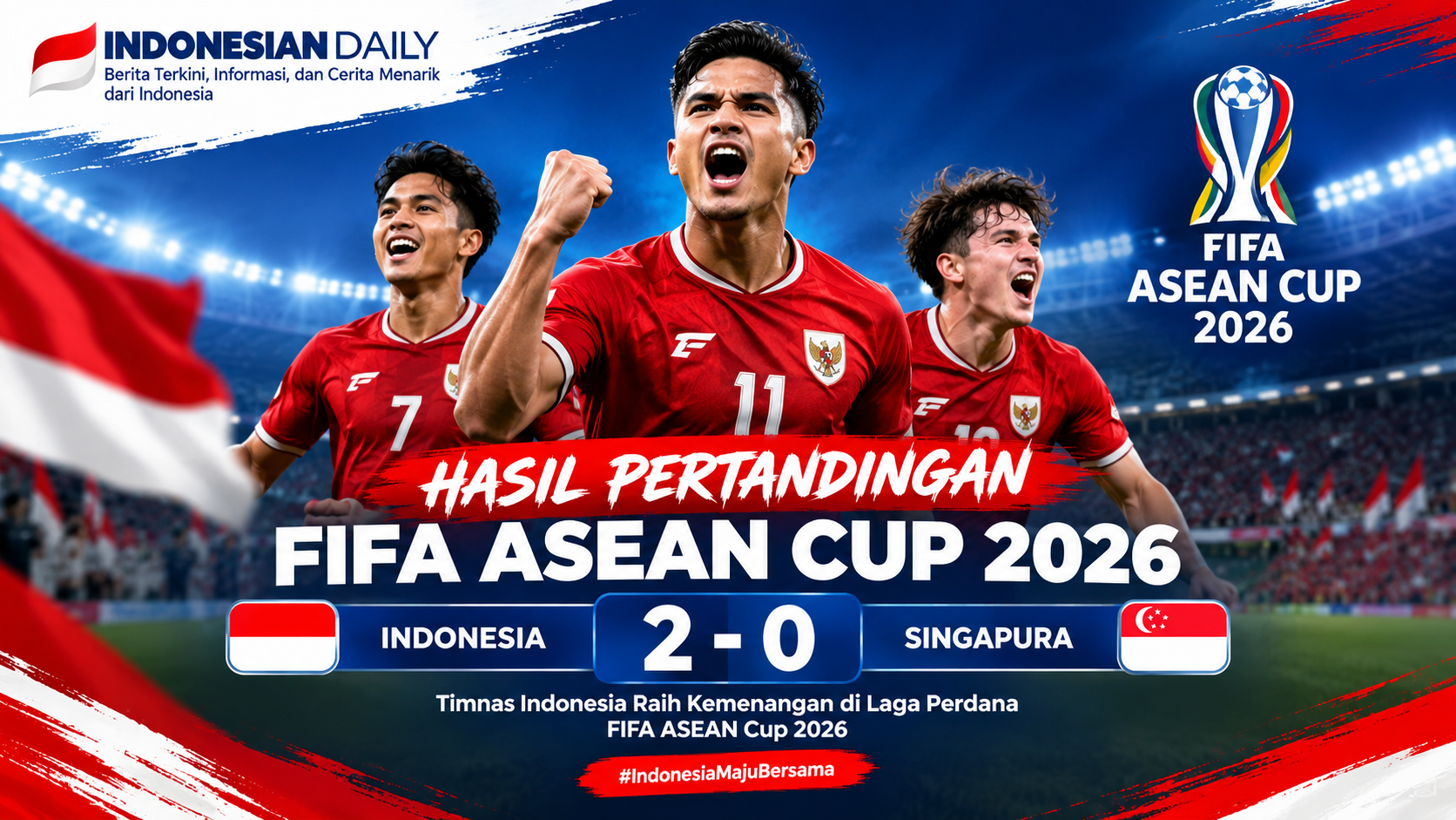Hasil dan klasemen sementara grup A FIFA ASEAN CUP 2026