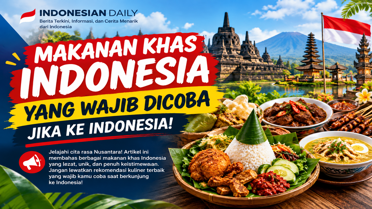 5 Makanan Khas Indonesia yang wajib dicoba